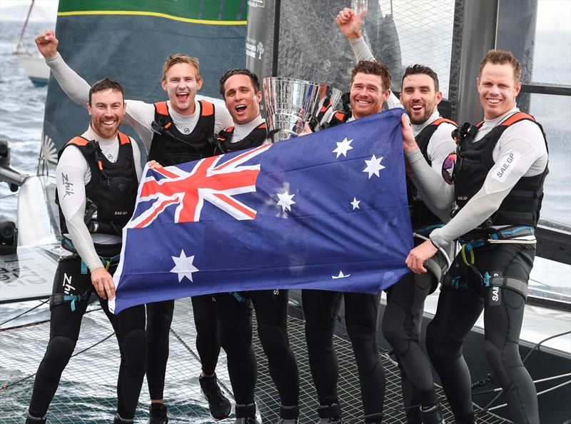 Tom Slingsby with the Australia SailGP Team photo copyright SailGP taken at  and featuring the F50 class
