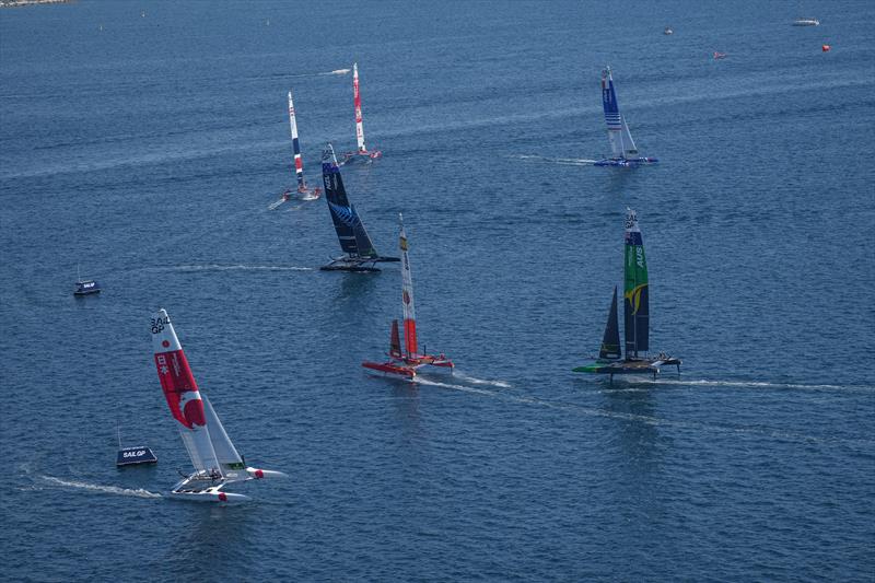 Practice session ahead of Italy SailGP, Event 2, Season 2 in Taranto, Italy - photo © Thomas Lovelock for SailGP