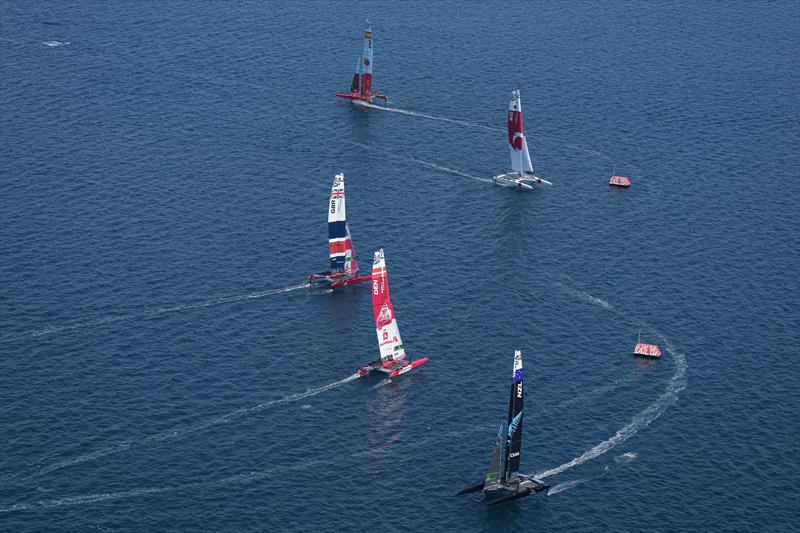 Practice session ahead of Italy SailGP, Event 2, Season 2 in Taranto, Italy photo copyright Thomas Lovelock for SailGP taken at Royal New Zealand Yacht Squadron and featuring the F50 class