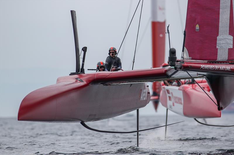 Great Britain SailGP Team helmed by interim skipper Paul Goodison on Race Day 1 at Italy SailGP, Event 2, Season 2 in Taranto, Italy - photo © Ian Roman for SailGP