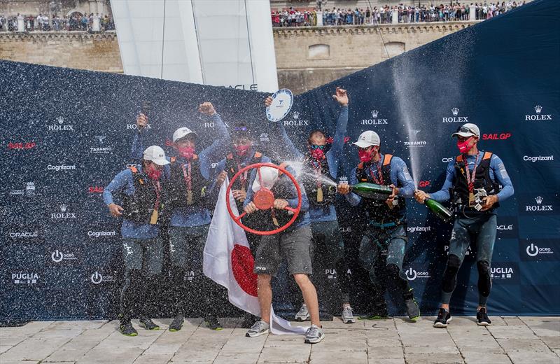 Japan SailGP Team win the Italy Sail Grand Prix in Taranto photo copyright Bob Martin for SailGP taken at  and featuring the F50 class