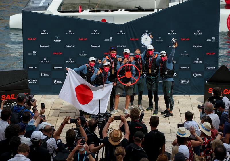 Japan SailGP Team win the Italy Sail Grand Prix in Taranto photo copyright Ian Roman for SailGP taken at  and featuring the F50 class
