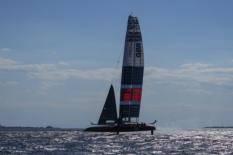 Great Britain SailGP Team helmed by interim skipper Paul Goodison at the Italy Sail Grand Prix in Taranto - photo © Bob Martin for SailGP