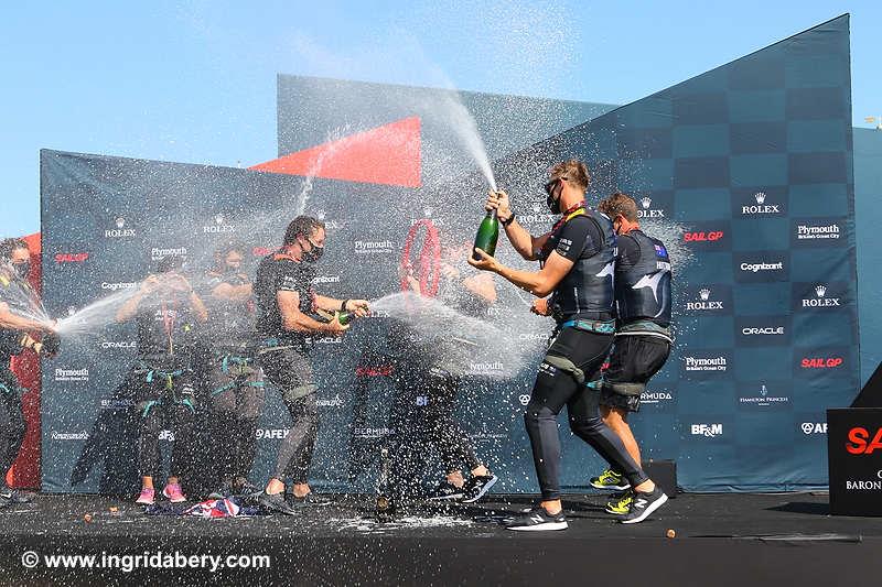 Day 2 at Great Britain SailGP (Event 3, Season 2) in Plymouth photo copyright Ingrid Abery / www.ingridabery.com taken at  and featuring the F50 class