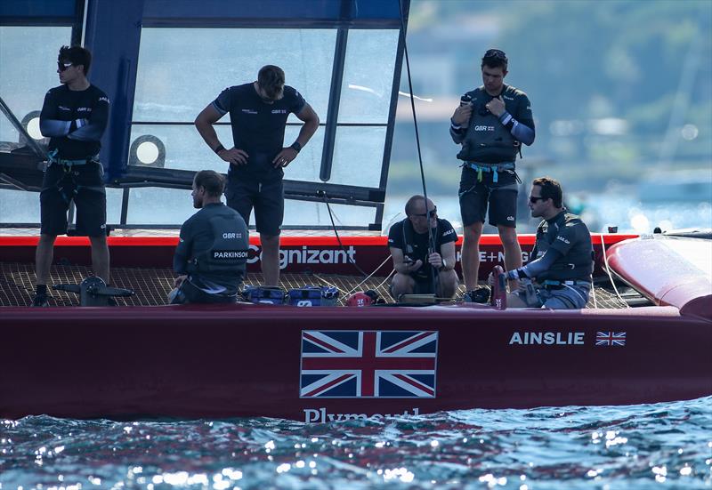 Great Britain SailGP Team helmed by Ben Ainslie on France Sail Grand Prix day 1 photo copyright Ian Roman for SailGP taken at  and featuring the F50 class