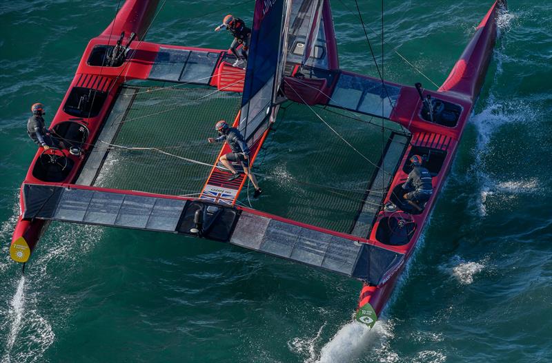 The Great Britain SailGP Team racing on the British F50 in Cadiz-Andalusia - photo © Ricardo Pinto for SailGP