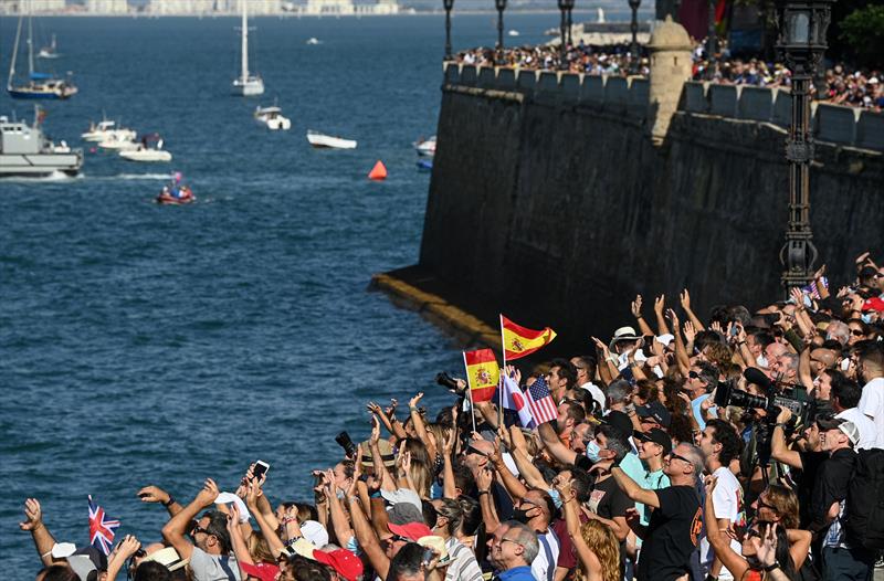 Race Day 1 at the Spain Sail Grand Prix photo copyright Jon Buckle for SailGP taken at  and featuring the F50 class