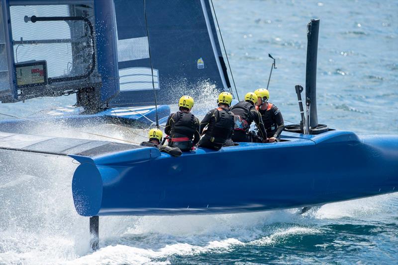 The newly announced China SailGP training off Whangarei in the F50 - photo © China SailGP