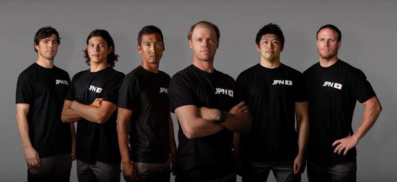 Japan SailGP Team (L-R) Iain Jensen, Ryo ‘Leo' Takahashi, Yugo Yoshida, Nathan Outteridge, Yuki Kasatani, Luke Parkinson - Japan SailGP Team announcement, Tokyo - November 20, 2018 - photo © SailGP