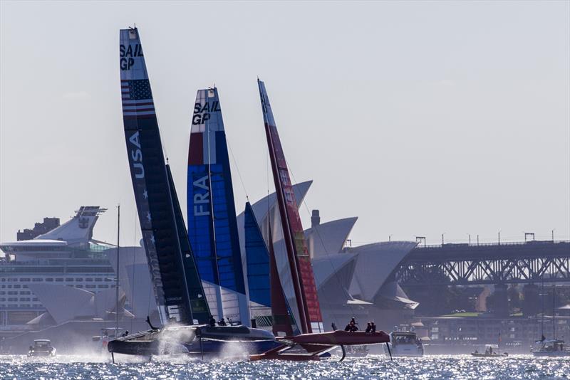 Spectacular racing on the iconic harbour photo copyright Andrea Francolini taken at  and featuring the F50 class
