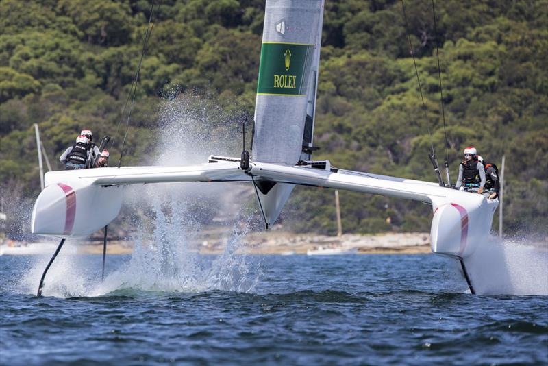 Team Japan photo copyright Andrea Francolini taken at Royal Sydney Yacht Squadron and featuring the F50 class