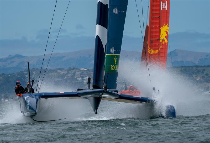 United States SailGP Team skippered by Rome Kirby. Race Day 2 Event 2 Season 1 SailGP event in San Francisco photo copyright Bob Martin for SailGP taken at Golden Gate Yacht Club and featuring the F50 class