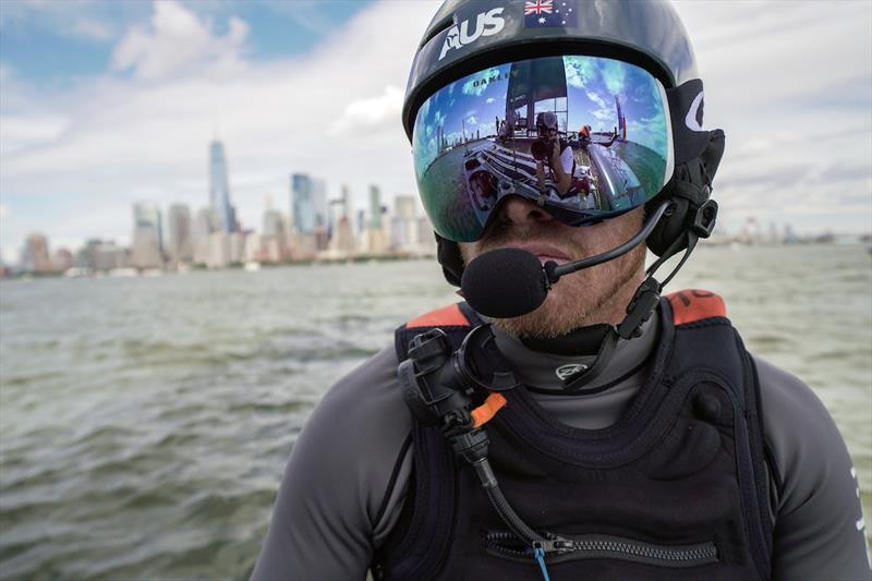 Australia SailGP Skipper Tom Slingsby performs prepares for race day one. Race Day 1 Event 3 Season 1 SailGP event in New York City, New York, United States. 21 June  photo copyright Sam Greenfield for SailGP taken at  and featuring the F50 class