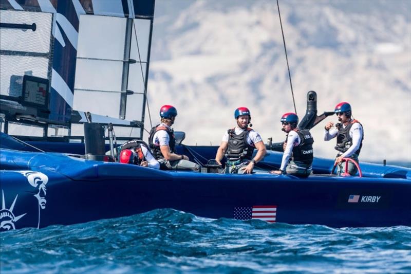 The U.S. SailGP Team immediately after the board break down photo copyright Ian Roman for SailGP taken at  and featuring the F50 class