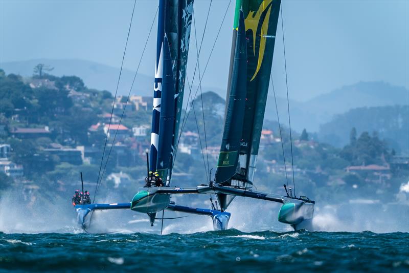 No holding back at Sail GP San Francisco photo copyright Beau Outteridge/SailGP taken at San Francisco Yacht Club and featuring the F50 class