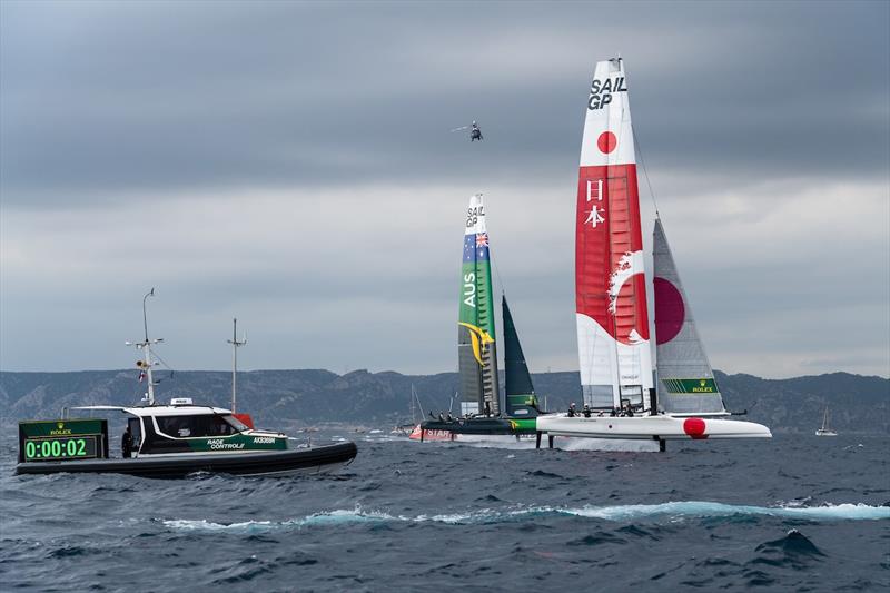 Japan had an early lead - Final - Sail GP - Marseille - September 22, 2019 photo copyright Sam Greenfield for SailGP taken at  and featuring the F50 class