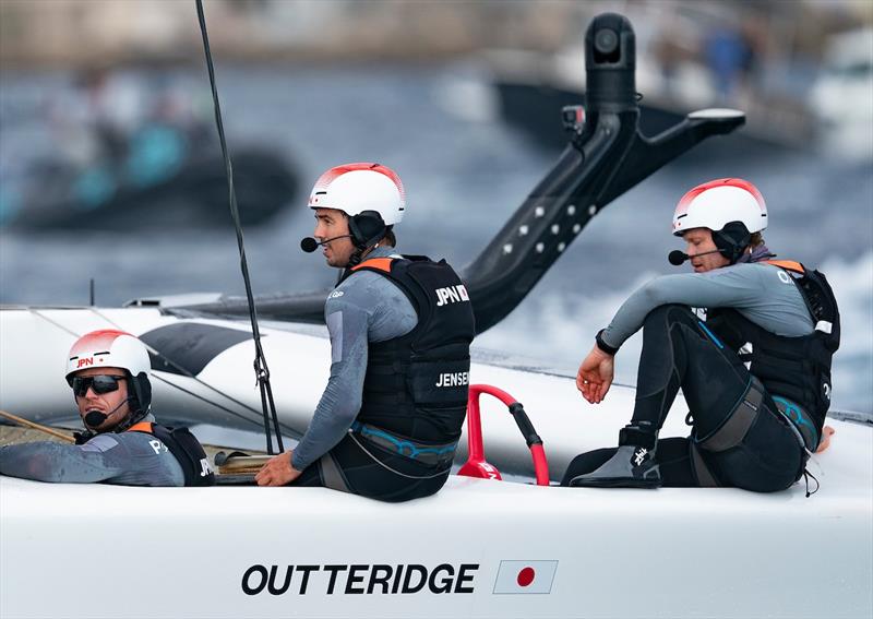 Nathan Outteridge -  A close loss in the Final - Sail GP - Marseille - September 22, 2019 photo copyright Bob Martin for SailGP taken at  and featuring the F50 class
