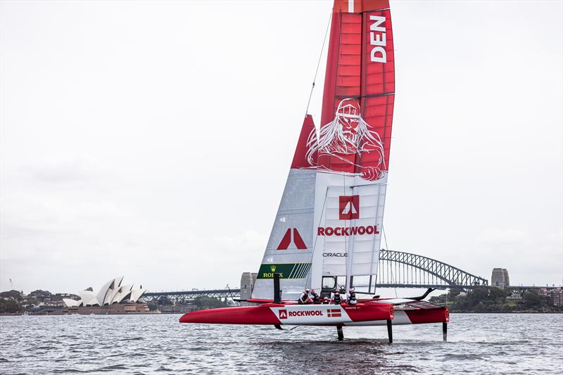 Just right - Denmark SailGP Team photo copyright Brian Carlin / SailGP / SailGPDenmark taken at Royal Sydney Yacht Squadron and featuring the F50 class