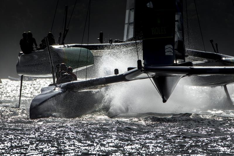 Touch down for Team USA. looks good, but that's all, as it is not fast, and often he crews had to work really hard to get the boats up again. - photo © Andrea Francolini