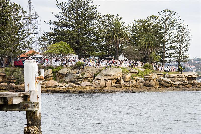 For the second year running, Shark island was the place to be if you wanted land under your feet and the best vantage point photo copyright John Curnow taken at Royal Sydney Yacht Squadron and featuring the F50 class
