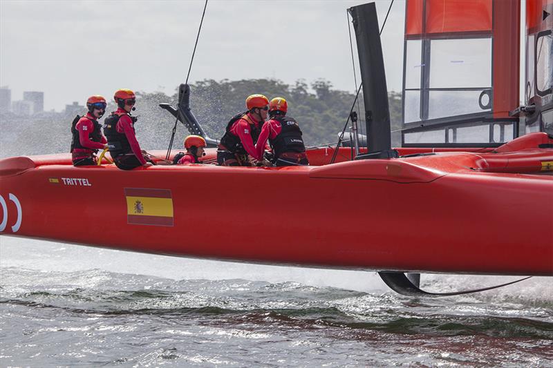 Phil Roberston drove Team CHN last year, and has the wheel for the first couple of the 2020 season aboard Team ESP photo copyright John Curnow taken at Royal Sydney Yacht Squadron and featuring the F50 class