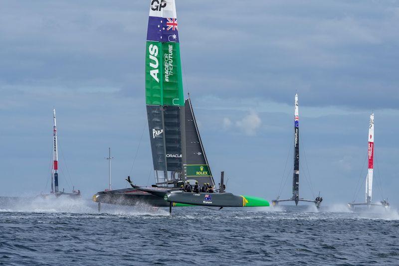 Practice racing ahead of the ROCKWOOL Denmark Sail Grand Prix - photo © Ian Roman for SailGP