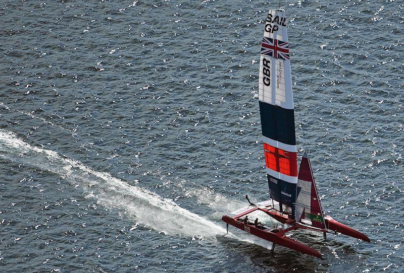 Great Britain SailGP Team on day 1 of the ROCKWOOL Denmark Sail Grand Prix - photo © Jonathon Nackstrand for SailGP