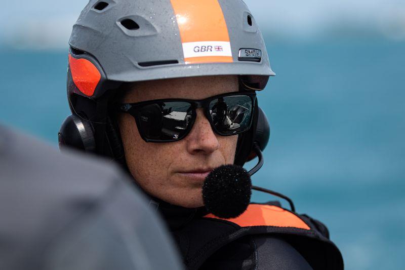 Hannah Mills of Great Britain SailGP Team photo copyright Javier Salinas for SailGP taken at  and featuring the F50 class