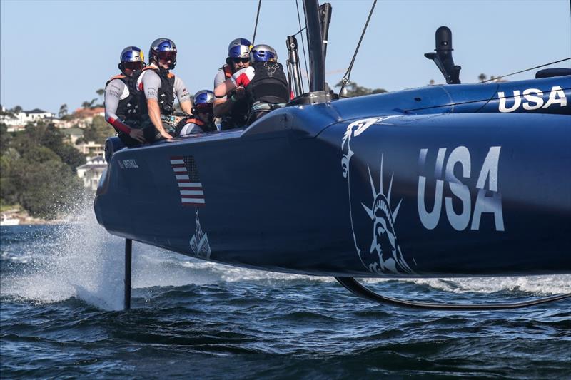 United States SailGP Team on Race Day 1, Australia Sail Grand Prix presented by KPMG - photo © Brett Costello for SailGP