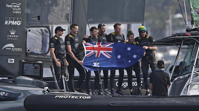 Team Australia takes out SailGP Sydney photo copyright Bow Caddy Media/Crosbie Lorimer taken at  and featuring the F50 class