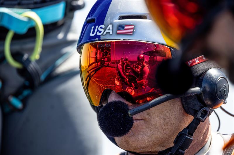 United States SailGP Team helm Jimmy Spithill, ready to race at Australia Sail Grand Prix Race Day 1 - photo © Drew Malcolm/SailGP