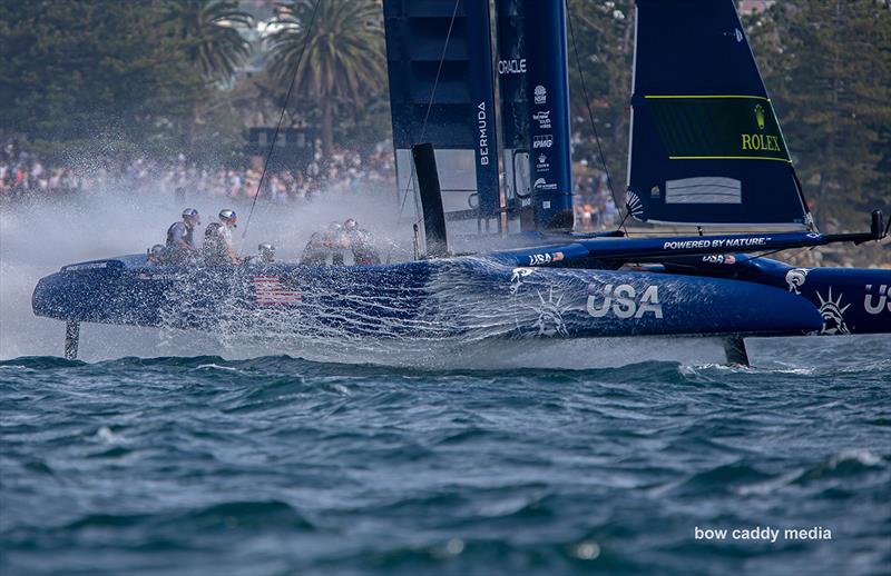 Team USA in spray photo copyright Bow Caddy Media taken at  and featuring the F50 class