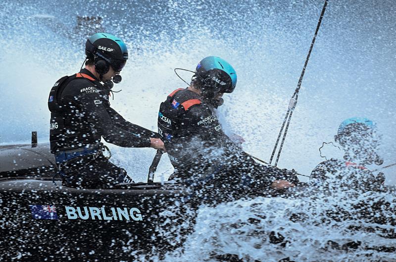 New Zealand SailGP team in action during a practice session ahead of Bermuda SailGP,  Season 3, Bermuda. May 2022 - photo © Ricardo Pinto/SailGP