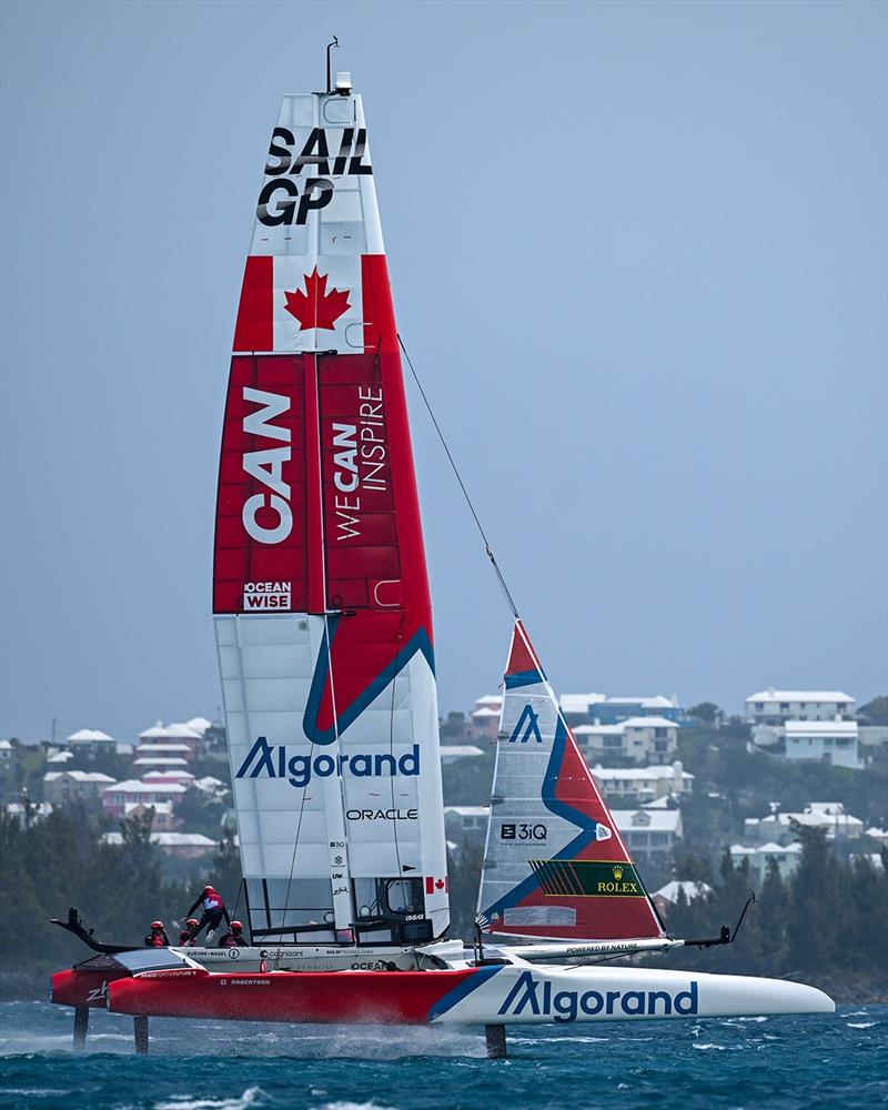 CanadaSailGP shows off her striking livery photo copyright SailGP taken at Royal Bermuda Yacht Club and featuring the F50 class