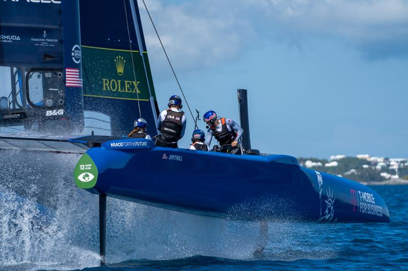 United States SailGP Team practicing in Bermuda - photo © Sam Greenfield / SailGP