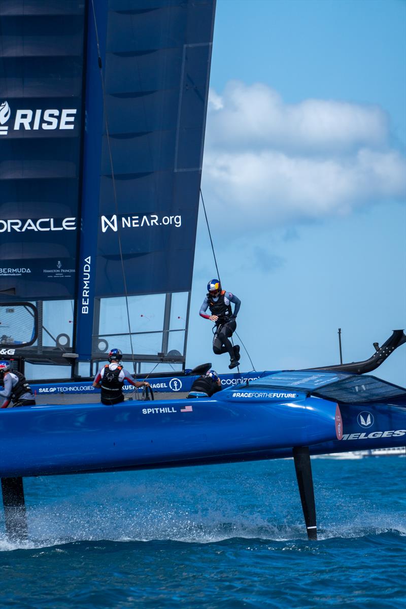 United States SailGP Team practicing in Bermuda photo copyright Sam Greenfield / SailGP taken at  and featuring the F50 class