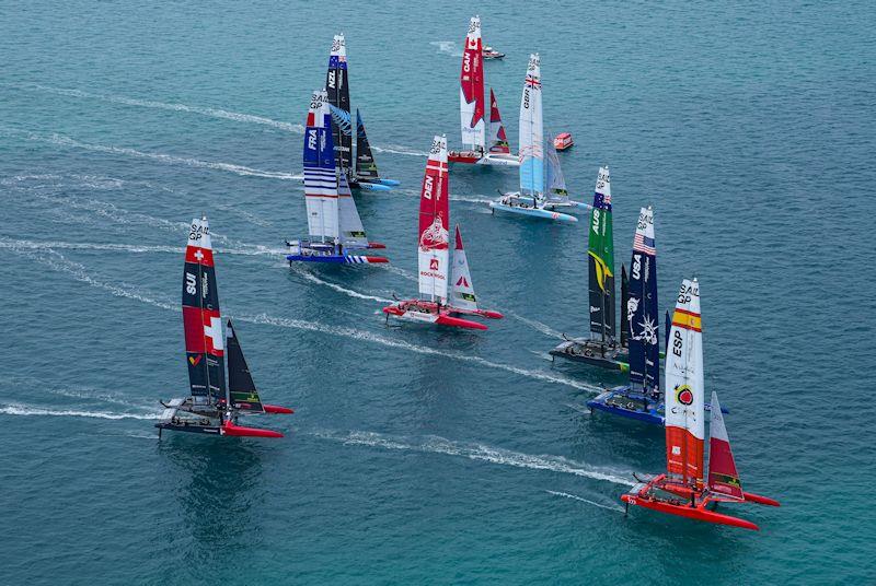 Race Day 1 of Bermuda SailGP presented by Hamilton Princess photo copyright Bob Martin for SailGP taken at Royal Bermuda Yacht Club and featuring the F50 class