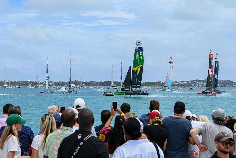 Race Day 1 of Bermuda SailGP presented by Hamilton Princess photo copyright Jon Buckle for SailGP taken at Royal Bermuda Yacht Club and featuring the F50 class