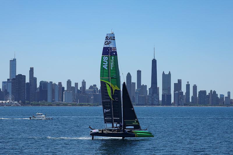 Australia SailGP Team helmed by Tom Slingsby ahead of the T-Mobile United States Sail Grand Prix photo copyright Simon Bruty for SailGP taken at  and featuring the F50 class