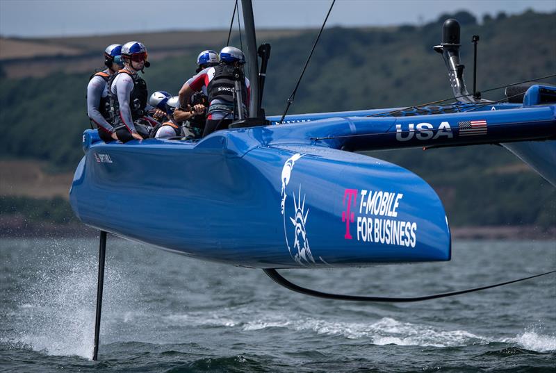 USA SailGP Team helmed by Jimmy Spithill on Race Day 1 of the Great Britain Sail Grand Prix | Plymouth - photo © Jon Buckle for SailGP