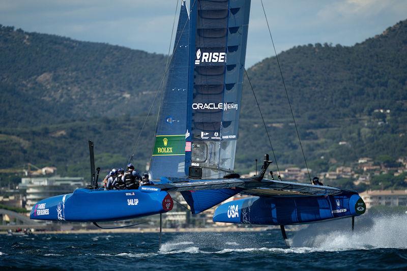 USA SailGP Team helmed by Jimmy Spithill ahead of the Range Rover France Sail Grand Prix in Saint Tropez, France photo copyright Jon Buckle for SailGP taken at  and featuring the F50 class