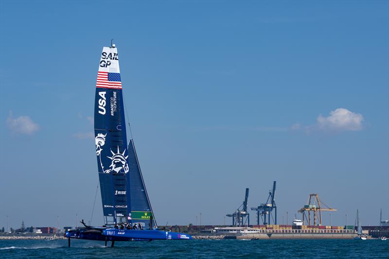 F50 catamaran of USA SailGP Team helmed by Jimmy Spithill ahead of the Spain Sail Grand Prix in Cadiz, Andalusia, Spain - photo © Bob Martin for SailGP