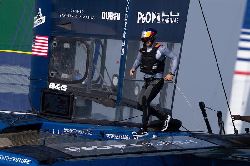 Jimmy Spithill, CEO & driver of USA SailGP Team, in action on Race Day 2 of the Dubai Sail Grand Prix presented by P&O Marinas in Dubai, United Arab Emirates - photo © Felix Diemer for SailGP
