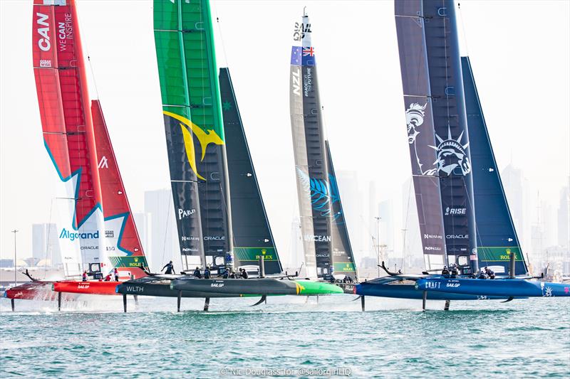 Day 1 of the Dubai Sail Grand Prix presented by P&O Marinas - photo © Nic Douglass for @sailorgirlHQ