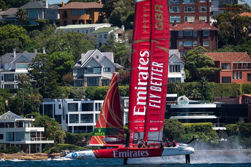 Practice ahead of the KPMG Australia Sail Grand Prix - Sydney - photo © Sam Kurtul / www.worldofthelens.co.uk