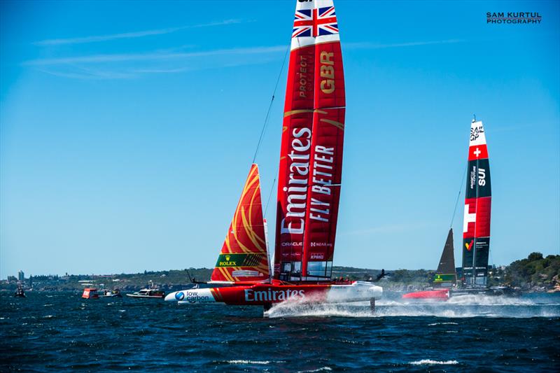 Practice ahead of the KPMG Australia Sail Grand Prix - Sydney - photo © Sam Kurtul / www.worldofthelens.co.uk