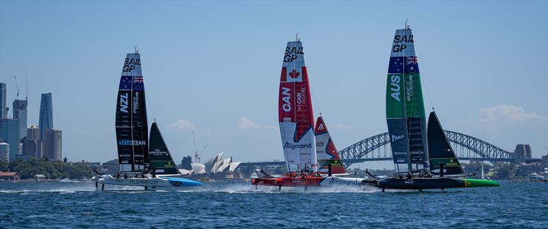 New Zealand SailGP Team during a practice session ahead of the KPMG Australia Sail Grand Prix in Sydney, Australia. Thursday February 16, 2023 - photo © Bob Martin for SailGP