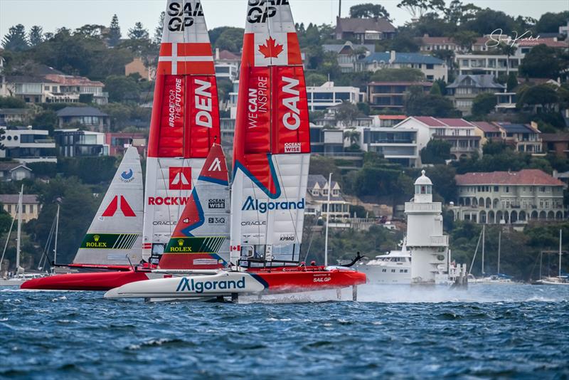 Race Day 1 of the KPMG Australia Sail Grand Prix in Sydney, Australia photo copyright Sam Kurtul / www.worldofthelens.co.uk taken at  and featuring the F50 class