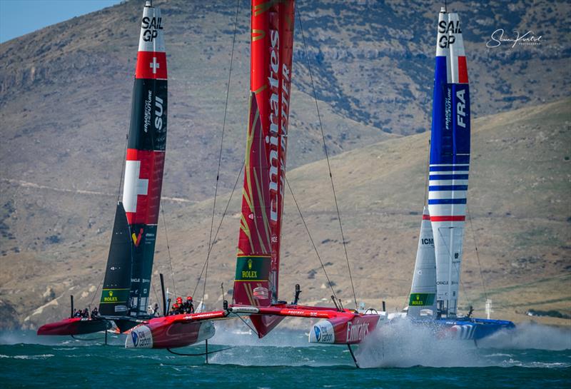 Race Day 1 of the ITM New Zealand Sail Grand Prix in Christchurch, New Zealand - photo © Sam Kurtul / www.worldofthelens.co.uk