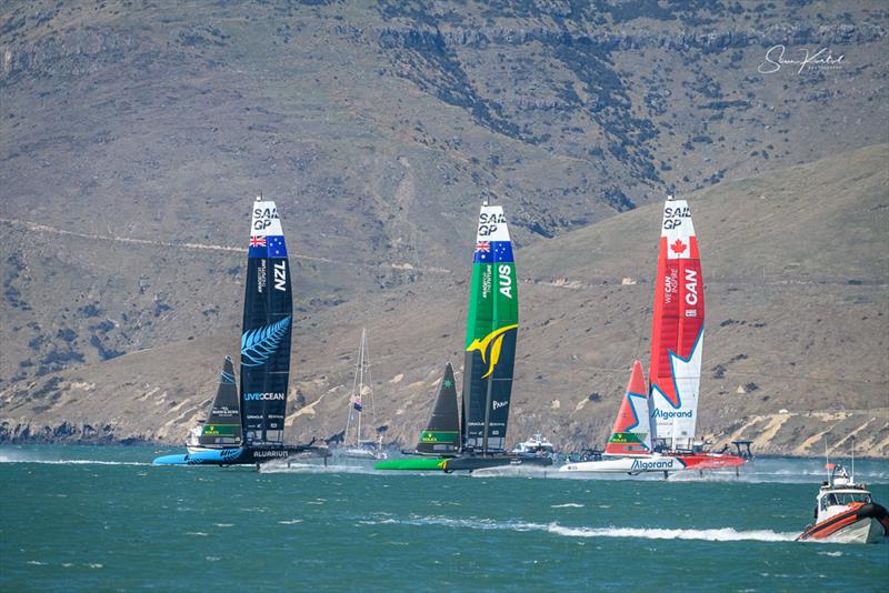 Race Day 2 of the ITM New Zealand Sail Grand Prix in Christchurch, New Zealand - photo © Sam Kurtul / www.worldofthelens.co.uk